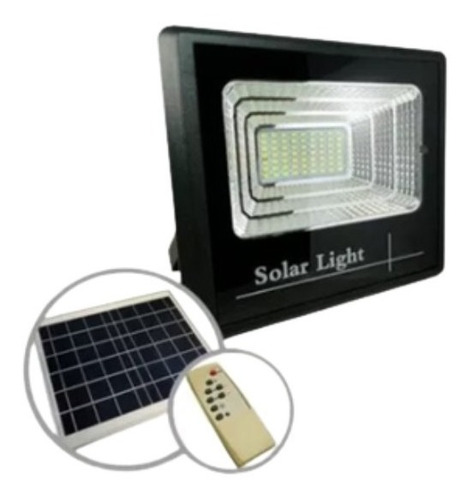 Kit Proyector 60w Panel Solar Y Control Remoto Logic