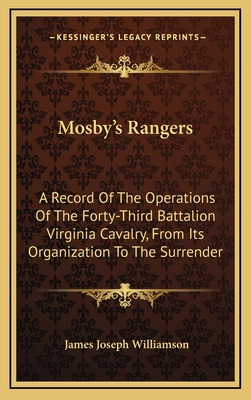 Libro Mosby's Rangers: A Record Of The Operations Of The ...