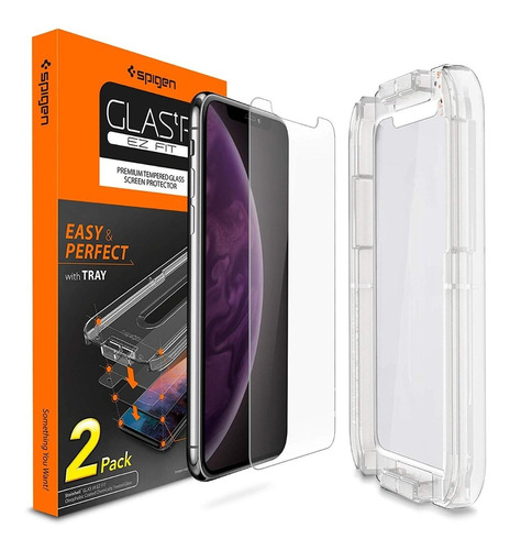 Protector Spigen iPhone 11 Pro / Xs / X Templado - Masplay