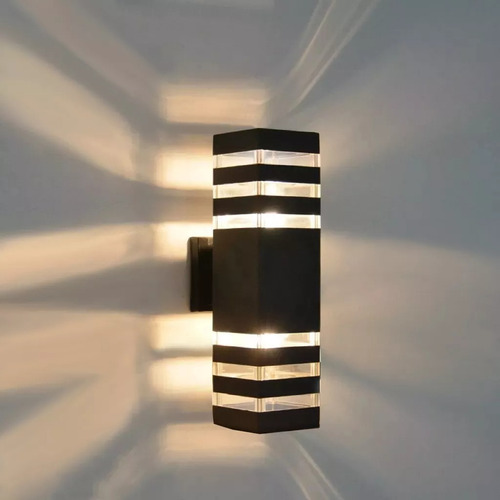 Lámpara De Pared Exterior Led Ip65 Impermeable Tricolor