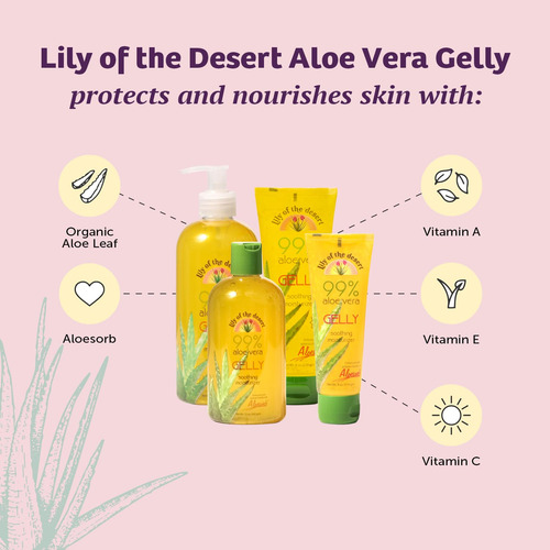 Crema Hidratante Lily Of The Desert Gelly 99% Aloe Orgánico