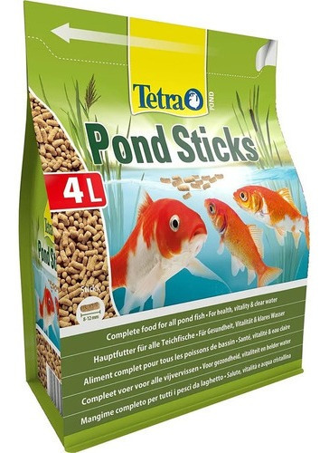 Alimento En Palos Tetra Pond Sticks Para Peces De Lagos Estanques Y Fuentes Tales Como Carpas, Koi Y Goldfish En Bolsa De 450gr