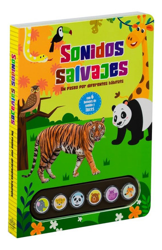 Libro De Luces Y Sonido: Light Up: Sonidos Salvajes