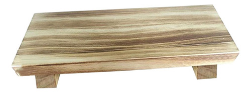 Expositor De Madeira Pedestal Organizador Do Castanho Claro