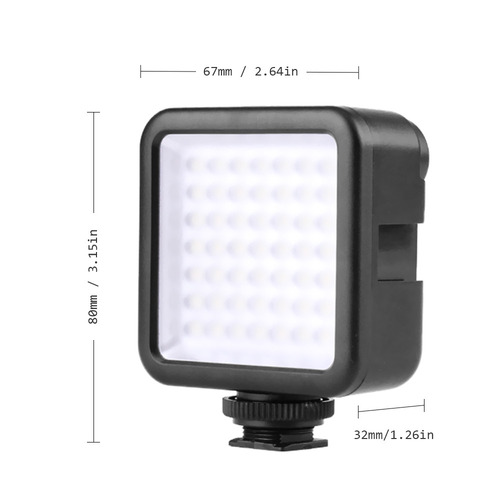 Portátil Câmera Foto Iluminação Led Vídeo Fotografia Fill