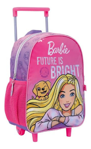 Mochila Barbie 12  Con Carro 35601