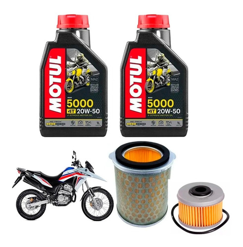 Kit Service Xre 300 Motul 3000 + Filtro Aceite + Aire Sia+