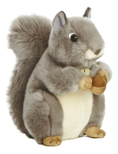 Peluche Aurora Miyoni Ardilla Gris Bellota Real Ardillita Gris