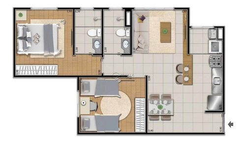 Imagem 17 de 30 de Apartamento Com 2 Quartos À Venda, 46 M², Lazer, 1 Vaga, Elevador, Financia - Passaré - Fortaleza/ce - Ap1949
