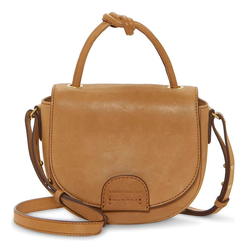 Bandolera De Cuero Lucky Brand Emmy, Color Canela