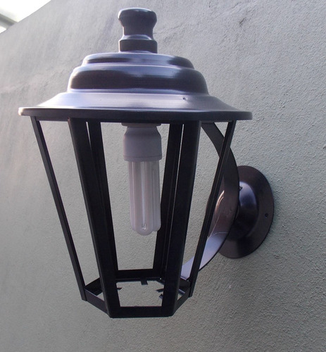 Imagen 3 de 6 de Farol Colonial De Pared De Chapa Exterior 1028