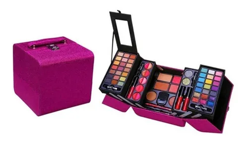 Malet n Set De Maquillaje Profesional Maleta Purpura 2015c