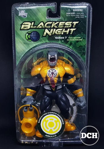 Action Figure Lanterna Verde Boneco Mcfarlane Sinest Arkillo