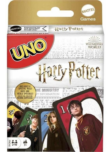 Juego De Cartas Uno Cartas Harry Potter Original