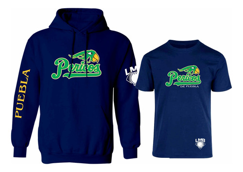 Kit De Sudadera + Playera Modelo Pericos De Puebla Estampado