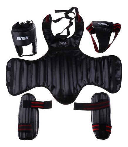 Sanda Body Protector Completo For Kickboxing, Casco, Protec