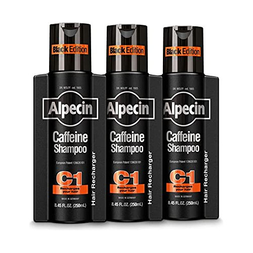 Alpecin Champ Con Cafena C1 Black Edition, Champ Natural Par