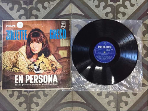 En Persona - Juliette Greco - Lp Vinilo - Chanson - Philips