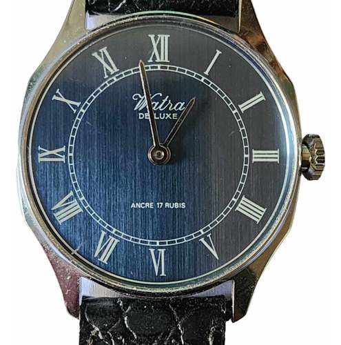 Reloj Pulsera Marca Watra Cuerda Ancre 17 Rubis Años 70