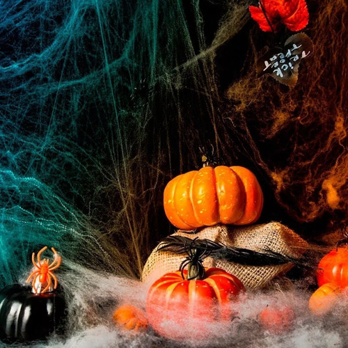 Teia De Aranha Artificial Decoração Festa Halloween Horror