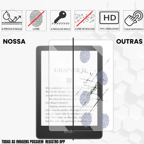 Capa Case Kindle 12a 2024 7 Sa59cp Sa569p Sa568b + Película