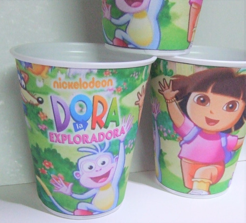 Imagen 5 de 6 de Vasos Dora, La Exploradora, Plasticos Descartables!!!!