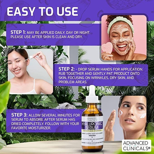 Ácido Hialurónico Advanced Clinicals Serum 52 Ml