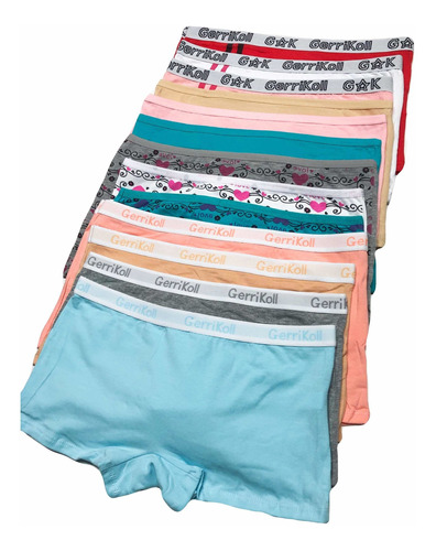 Pack 12 Calzones Pantaletas Mujer Lola Algodón Diseños