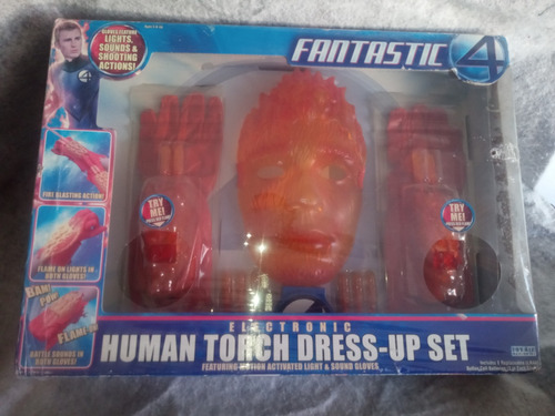 Set Disfraz De La Antorcha Humana Los 4 Fantásticos 