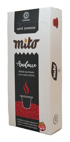 Cápsulas Café Audacce Mito - Nespresso Compatibles Sin Tacc