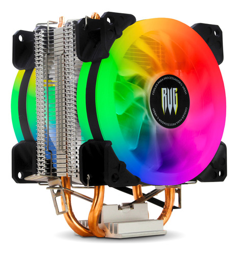 Cooler Cpu Ryzen Am4 Am5 Intel Lga 775 115x 1200 1700 2011 Led Rgb
