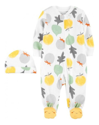 Pijama Con Gorro Y Estampado Frutal Para Bebe Carters 