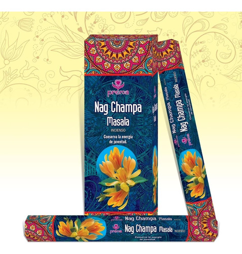 Nag Champa 100%  Masala Incienso India Caja Con 120 Varitas 