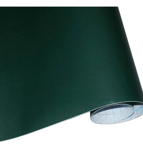 Pizarron Adherible 45 X 200 Cm Con Gises, Verde Oscuro