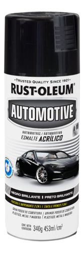 Spray Automotivo Preto Brilhante - Rust Oleum