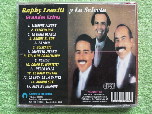 Eam Cd Raphy Leavitt Y Su Orquesta La Selecta Grandes Exitos