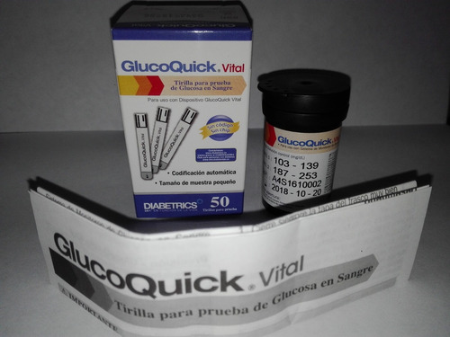 50 Tirillas Gluco Quick Vital