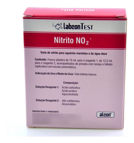 100 Unidades Teste De Nitrito Doce E Salgado Alcon 15ml