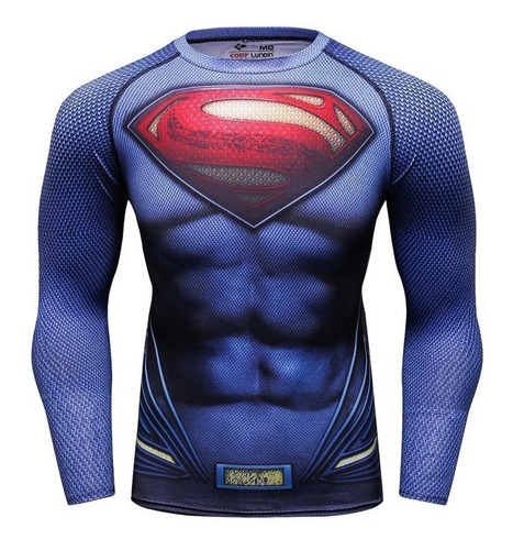 Playera Superman Crossfit  Dccomics Compresion Licra