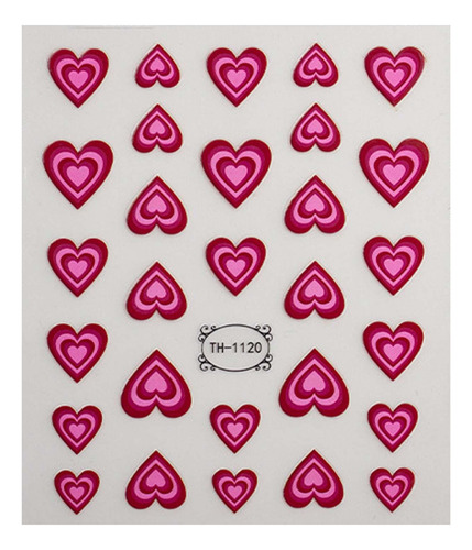 2 Pegatinas Para Decoración De Uñas Con Diseño De Rosa