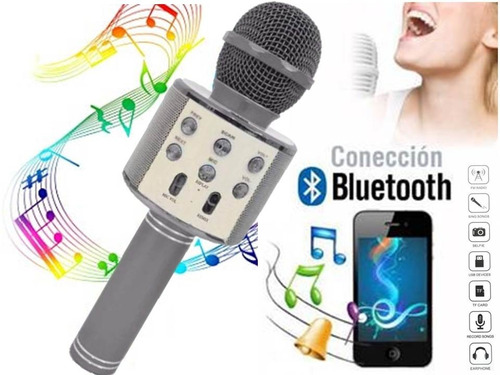 Micrófono Karaoke Bluetooth Inalámbrico Parlante Fiestas Dj