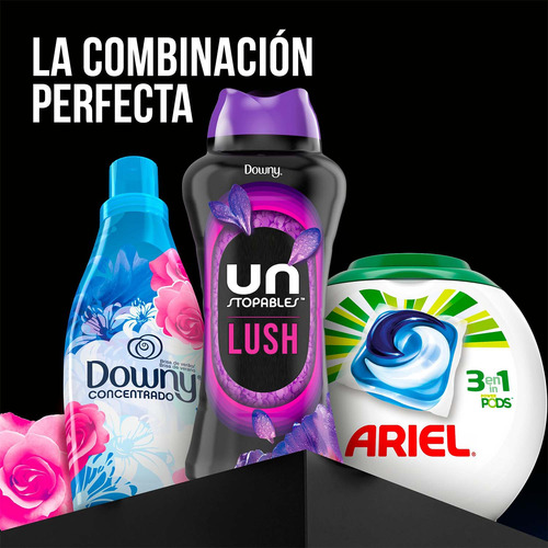 Perlas Para Ropa Downy Unstopables Lush 345g, Aroma Lavanda