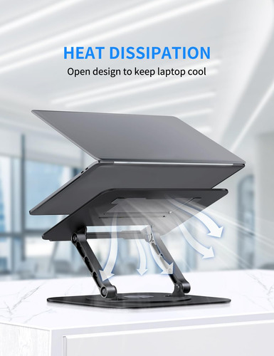 Soporte Ajustable Para Computadora Portatil Base Giratoria
