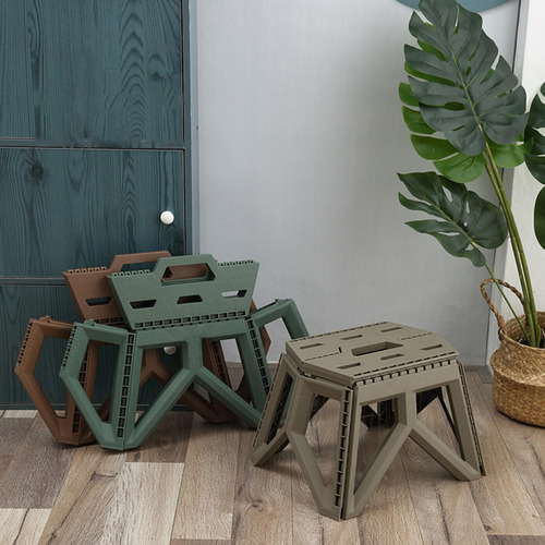 Taburete Plegable Con Escalón, Taburete Con Escalón De