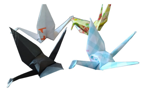 Grullas De Origami X 12 Unidades