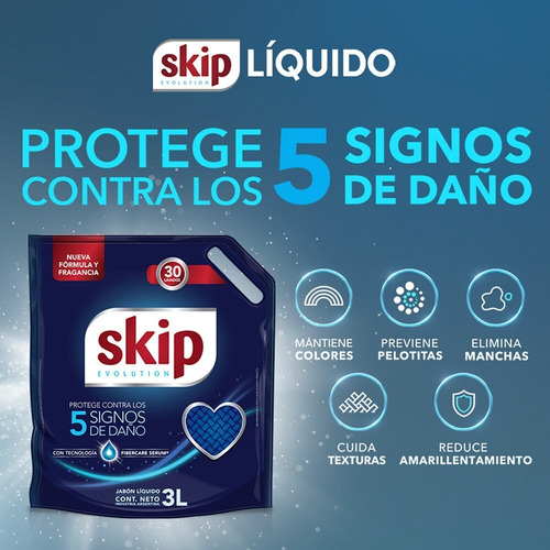 Jabón Líquido Skip Perfect Results 3 Litros Repuesto X3u