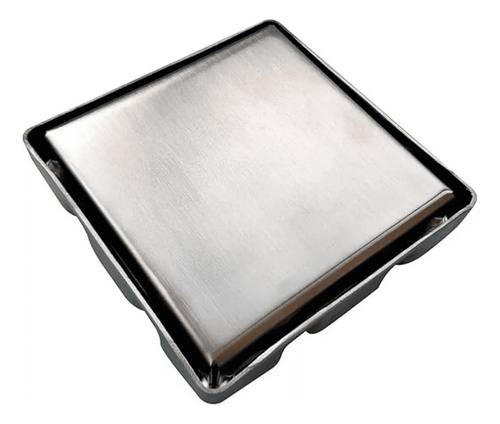 Kit 24x Ralo Inox Square Tampa Oculta Invisivel 15x15