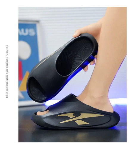 Zapatillas Casuales De Playa Con Fondo Grueso Para Hombre