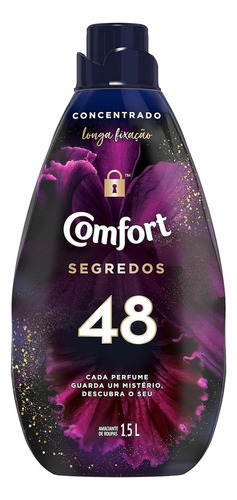 Amaciante De Roupa Concentrado 48 Segredos 1,5l Comfort