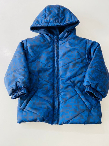 Campera Inflable Cuadros Con Polar